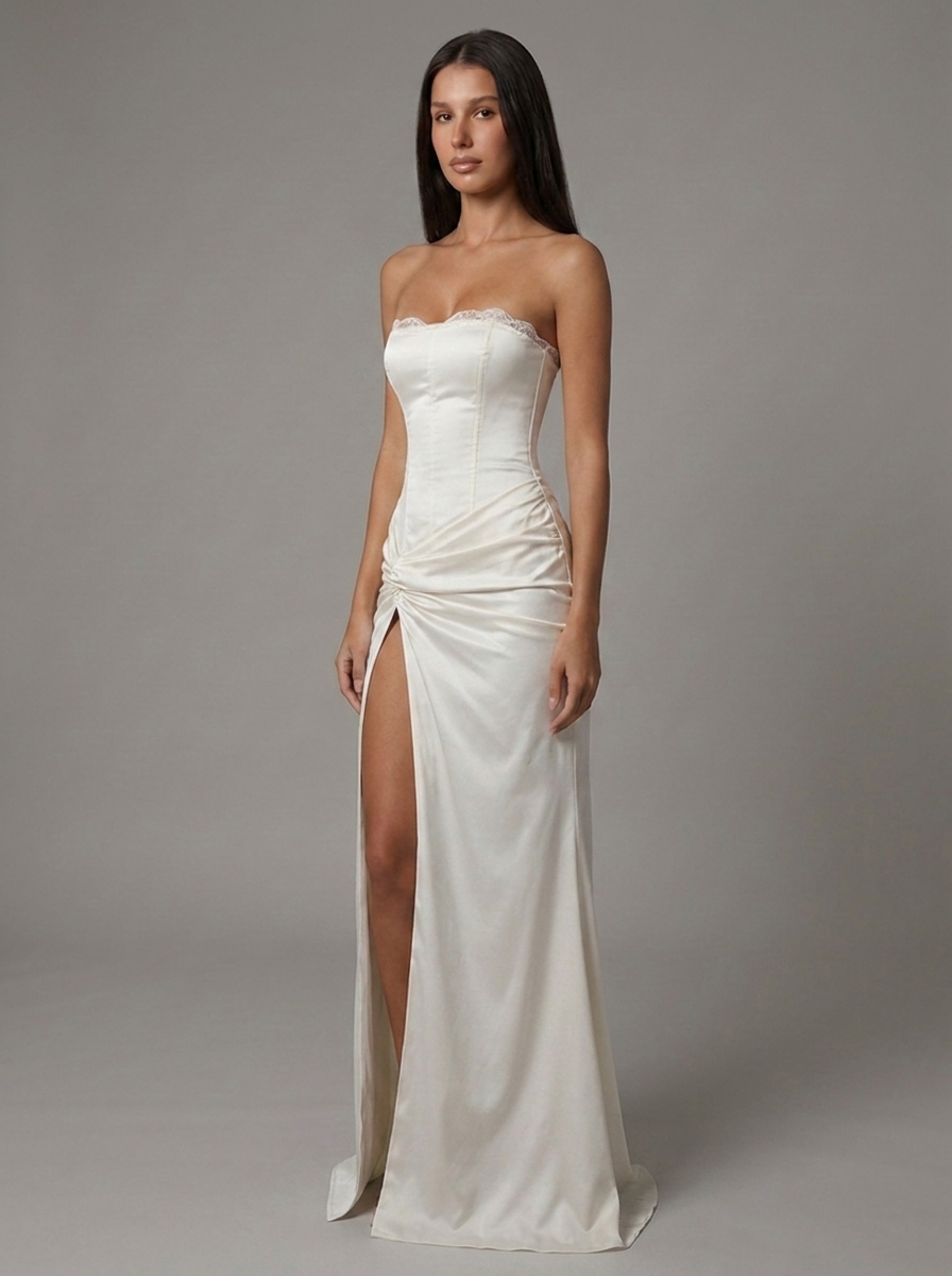 Ula | Corset Strapless Maxi Dress