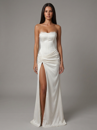 Ula | Corset Strapless Maxi Dress