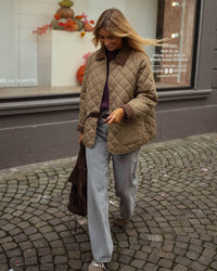 Jasmin | Women's Stylish Fall Quilted Casual Jacket