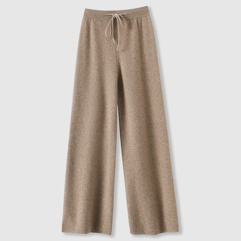 Birgit | Women's Fall Wide Leg Knit Trousers