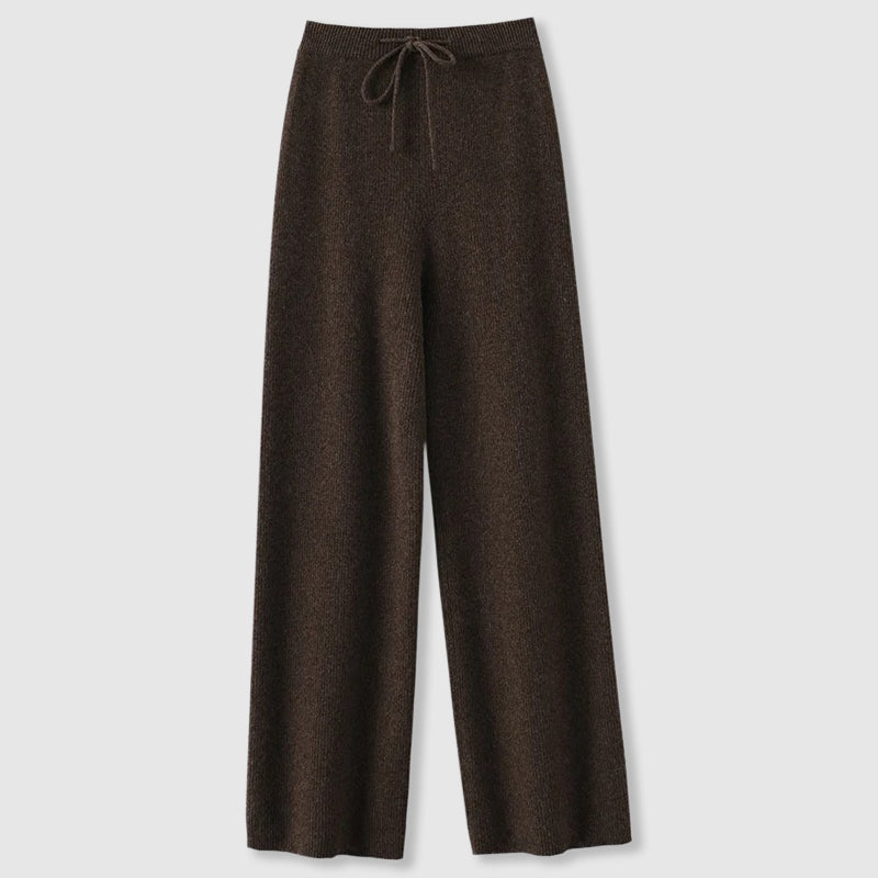 Birgit | Women's Fall Wide Leg Knit Trousers
