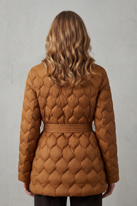 SOLENZA | QUILTED BELTED PUFFER JACKET
