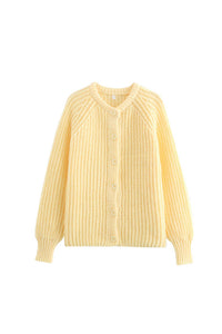 Solid Color Botton Down Cardigan