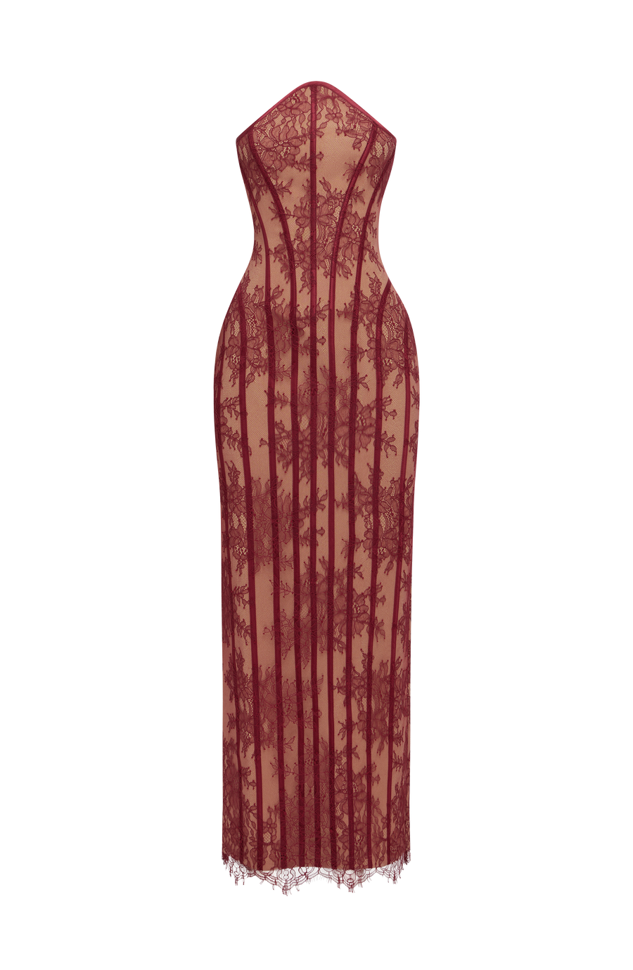 Eloise Maxi Dress – Burgundy