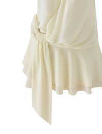 Margot Linen Mini Dress in Ivory