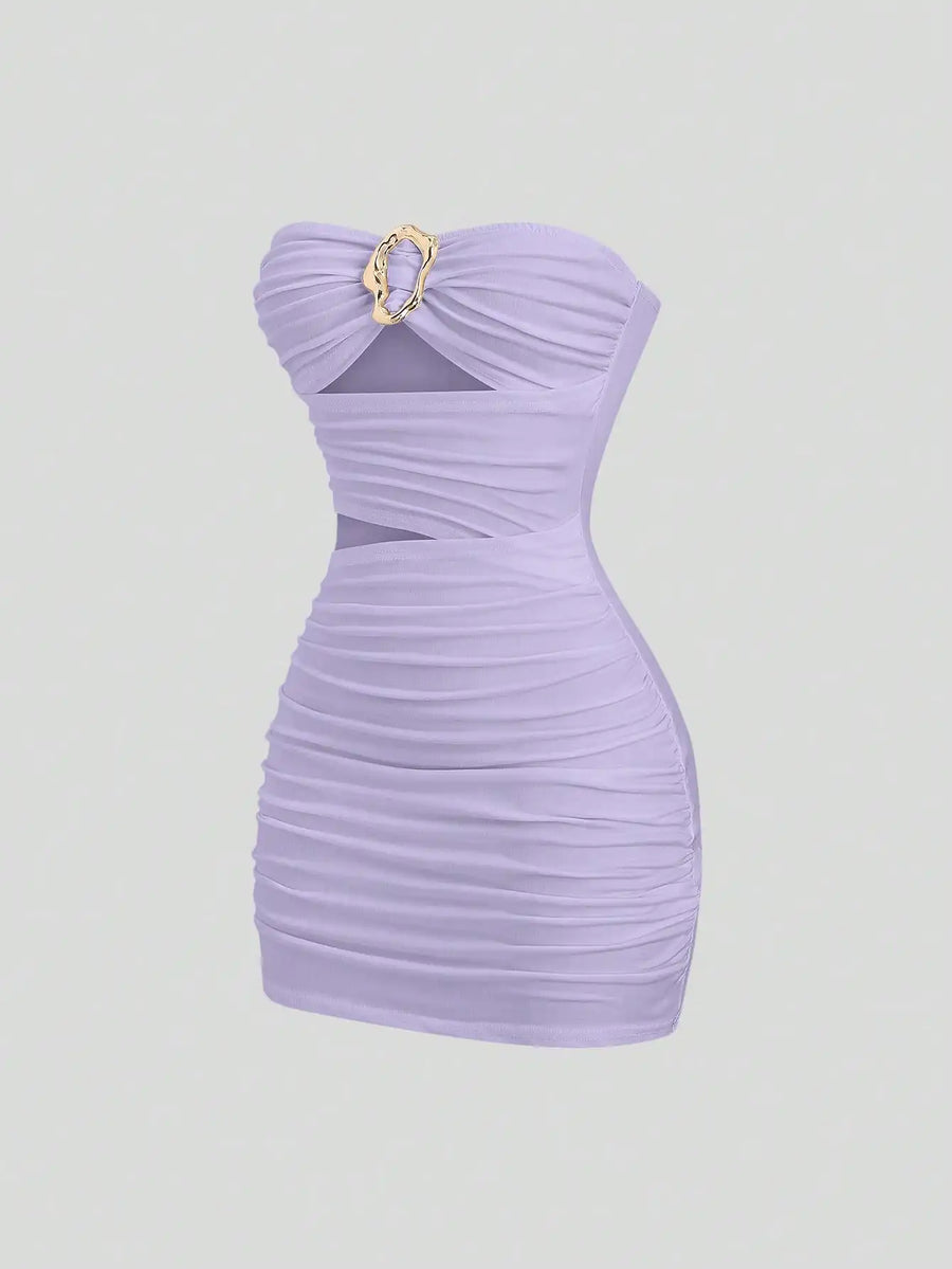 KARLIE | RUCHED MINI DRESS
