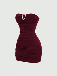 KARLIE | RUCHED MINI DRESS