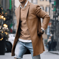 Klaus | Men's Sharp Collar Everyday Coat
