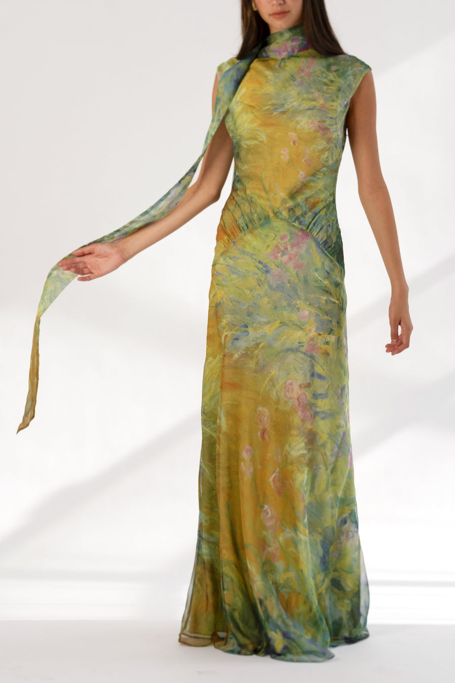 Iris Silk Maxi Dress