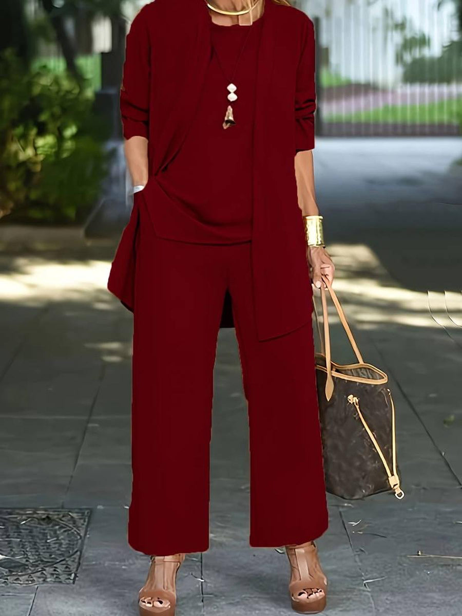 Jessica | Women's Casual Long Sleeve Relaxed Fit Set