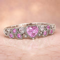 Heart Cut Gemstone Ring