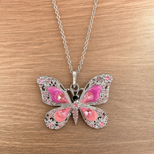 Radiant Butterfly Charm Necklace