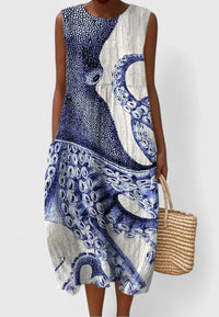 Nadine | Women's Casual Octopus Print Beach Dress