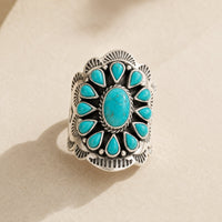 Sophisticated Turquoise Totem Ring