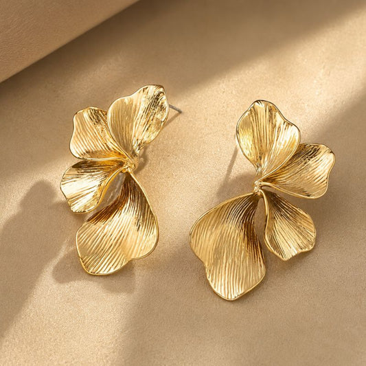 Opulent Floral Stud Earrings