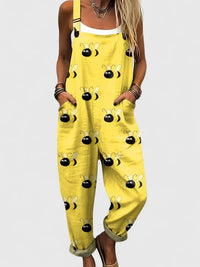 Magdalena | Women's Casual Bee Print Jumpsuit