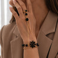Opulent Floral Ring Bracelet