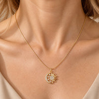 Exquisite Celestial Zirconia Necklace