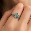Exquisite Turquoise Sunburst Ring