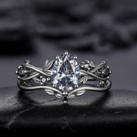 Grace Pear Cut Vine Ring