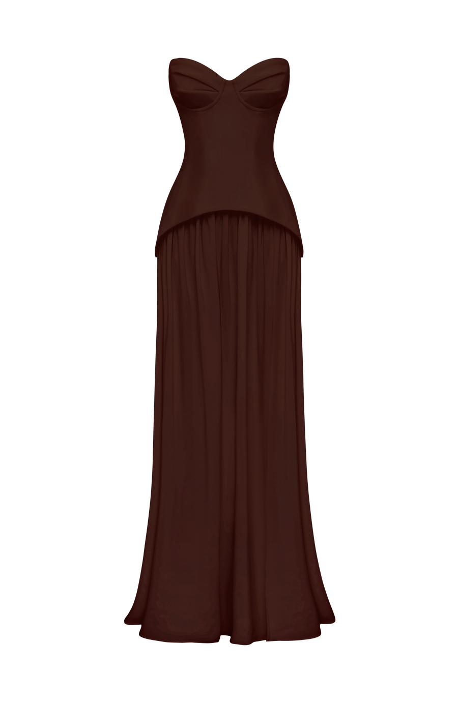 Quinn Maxi Dress – Plum Brown