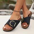 Valentine | Women's Elegant Buckle Slippers