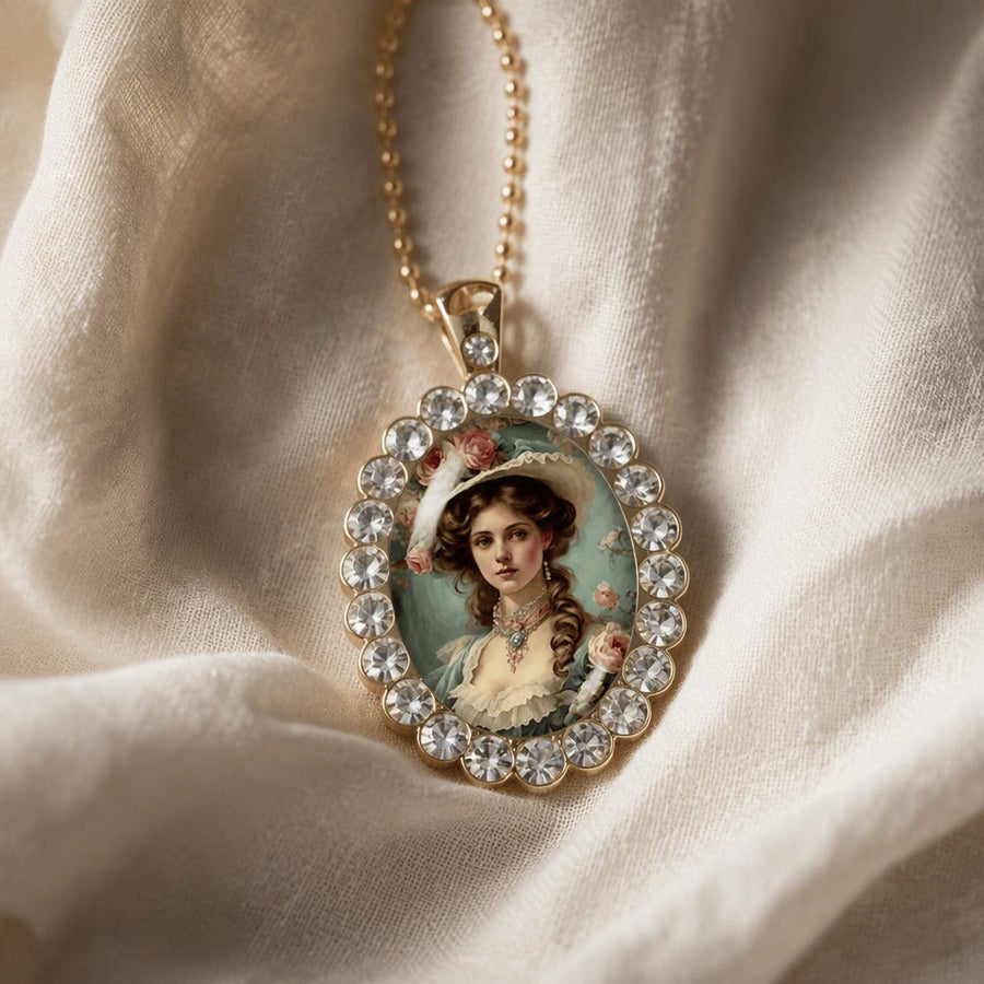 Vintage Enamel Statement Necklace