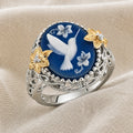Vintage Floral Dome Ring