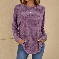 Maya | Women's Relaxed Fit Jumper Long Sleeve Crew Neck Sweater