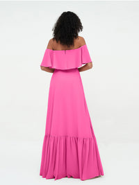 Azalea Chiffon Off-Shoulder Gown
