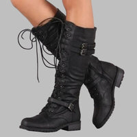 Gudrun | Women's Fall Lace-Up Combat Boots