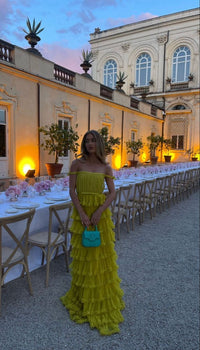 Isla Chiffon Off-Shoulder Gown