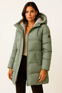 NORA | HOODED LONGLINE PUFFER JACKET