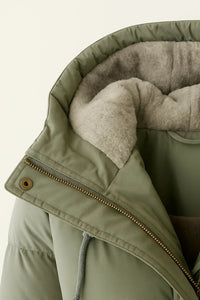 NORA | HOODED LONGLINE PUFFER JACKET