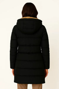 NORA | HOODED LONGLINE PUFFER JACKET