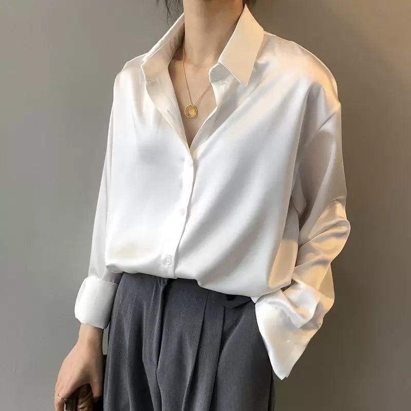 Emilia | Women's Silk Button-Up Blouse