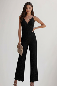 FLAVIA | V NECK MAXI JUMPSUIT