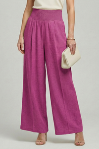 Carolin | Women's High Waist Pleated Palazzo Trousers