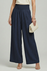 Carolin | Women's High Waist Pleated Palazzo Trousers