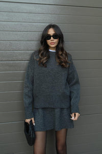 Sandra | Women's Spring Sweater and Mini Skirt Set