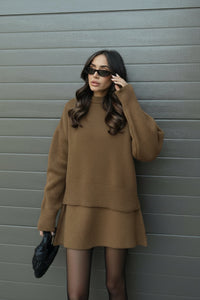 Sandra | Women's Spring Sweater and Mini Skirt Set
