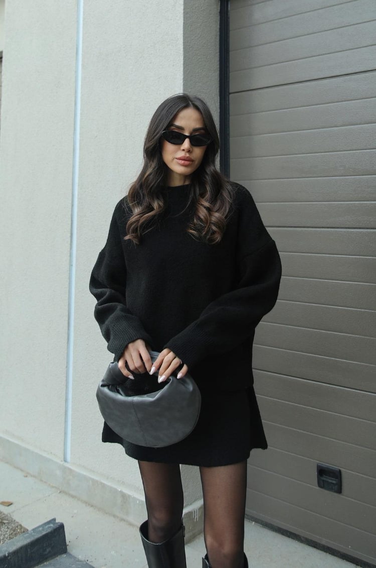 Sandra | Women's Spring Sweater and Mini Skirt Set