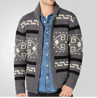 Lukas | Men's Casual Warm Patterned Cardigan
