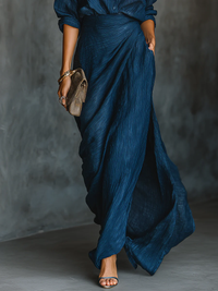Ursula | Women's Elegant Shirt and Long Skirt Set