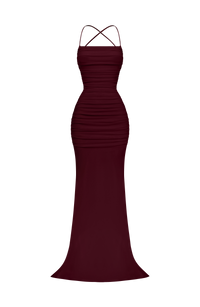 Nina Gown – Cherry Lacquer