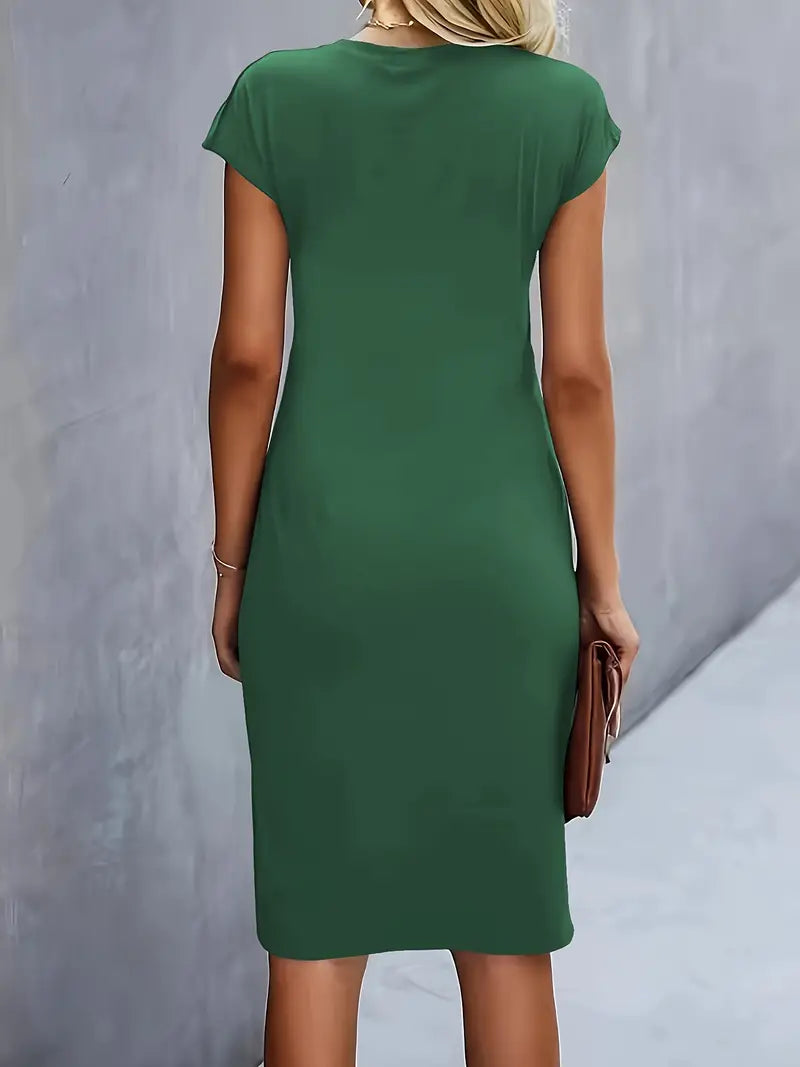 Katie | Women's Classic Short Sleeve Bodycon Dress