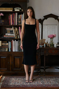 Classic Supermodel Dress in Noir