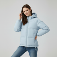 Women's Puffer Jacket -Pockets