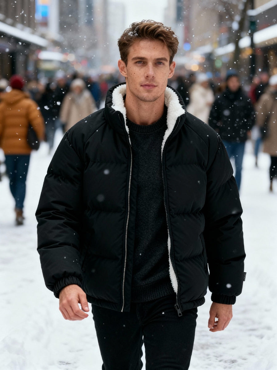 Abel Warm Jacket in Black