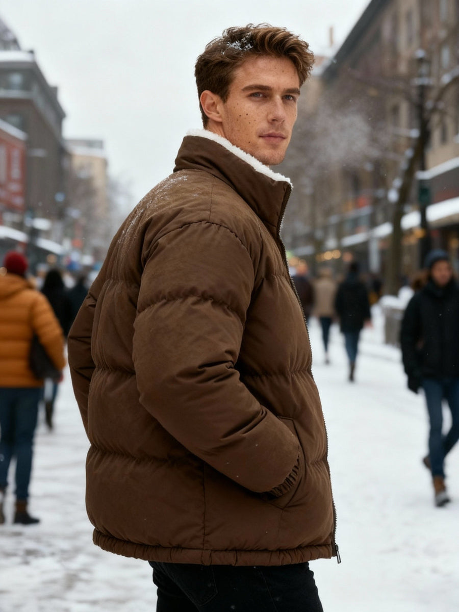 Abel Warm Jacket in Brown